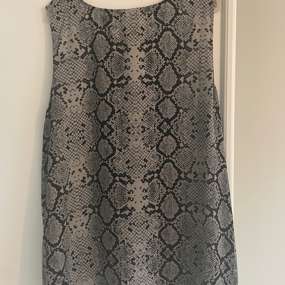 Halogen Python-Print Plus-Size Tunic. Poly Feels … - image 3